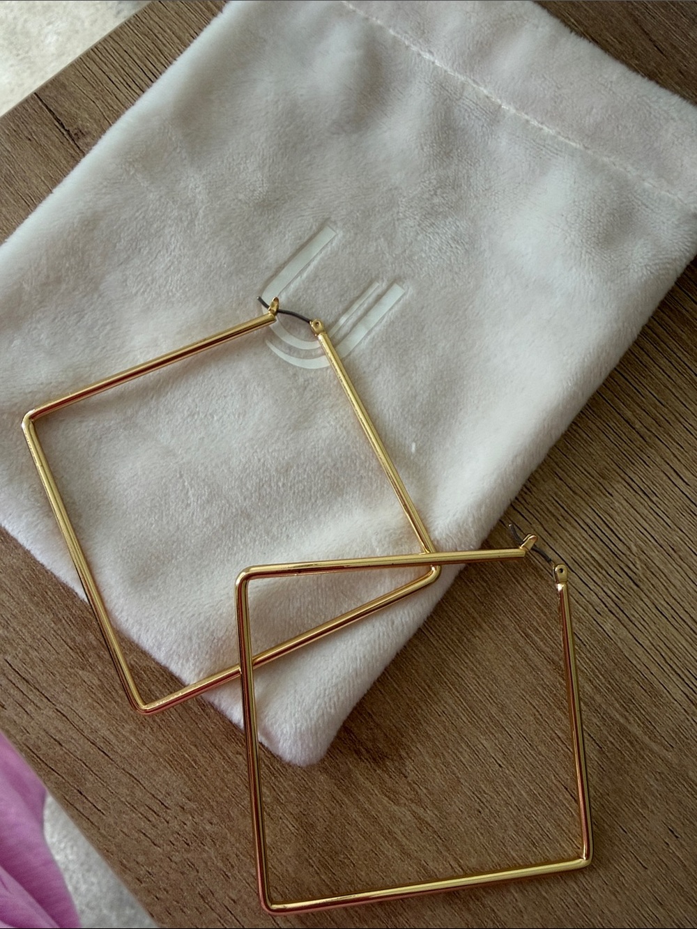 Uncommon James Gold Square Hoop Earrings